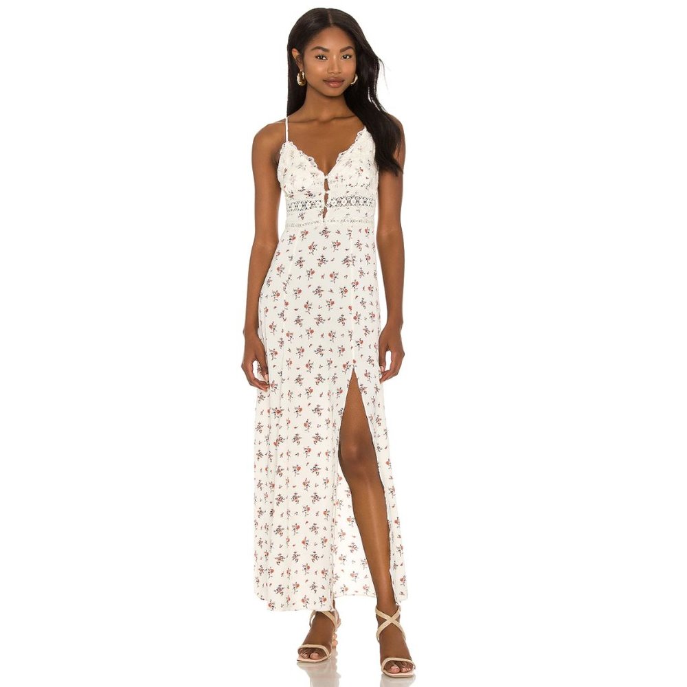 NWT: Free People - Women's Out And About Maxi Slip Dress